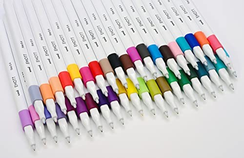 Emott Fineliner Pen Set #1, 40-Colors, Assorted Solid Minimalist