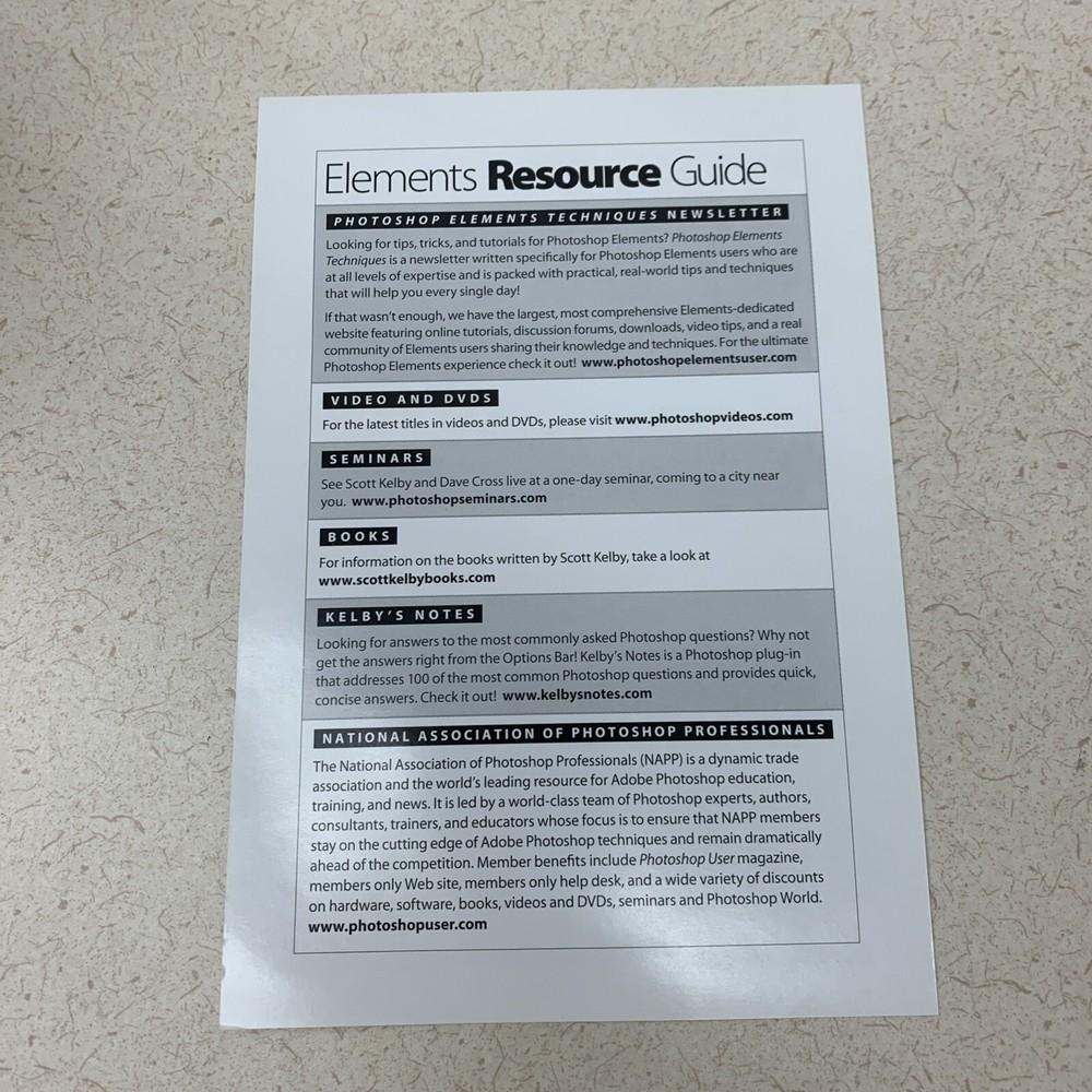 Adobe Photoshop Elements 3 How To DVD with Scott Kelby Software Training