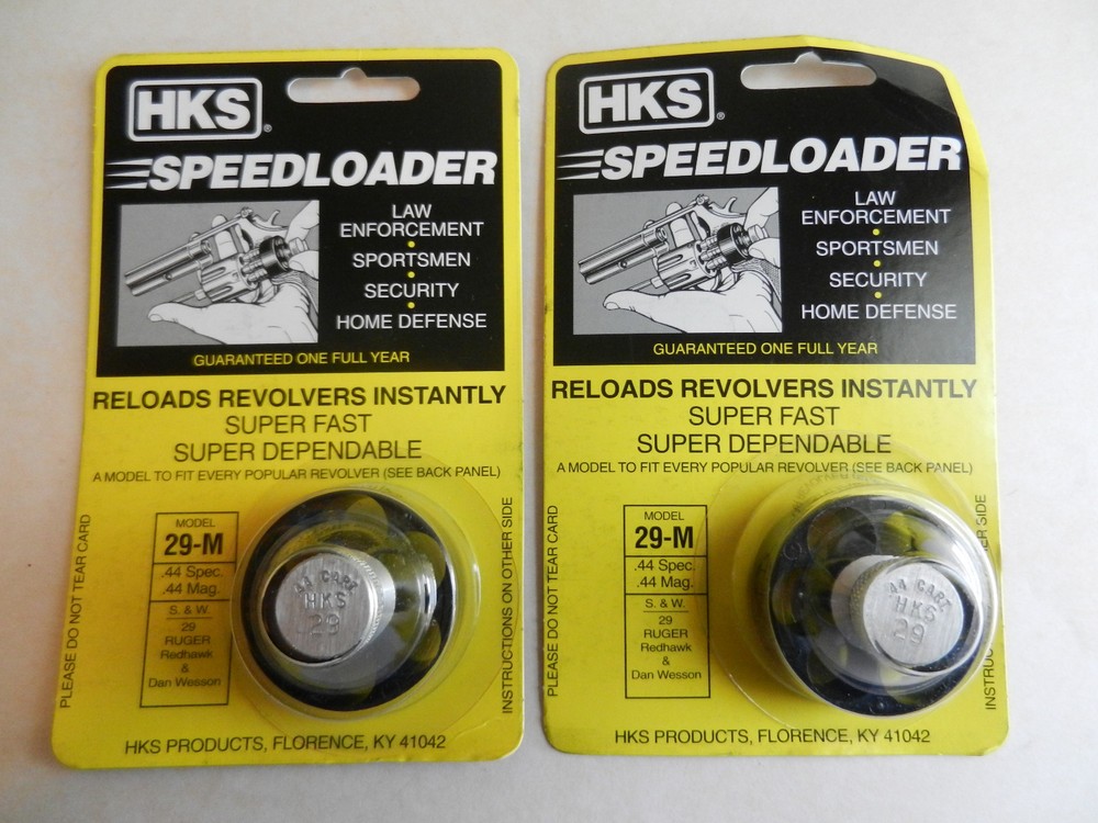 HKS Speedloader; 29-M; 6-Shot; 2 Pack; 44 Spec, 44 Mag; Fast & Dependable