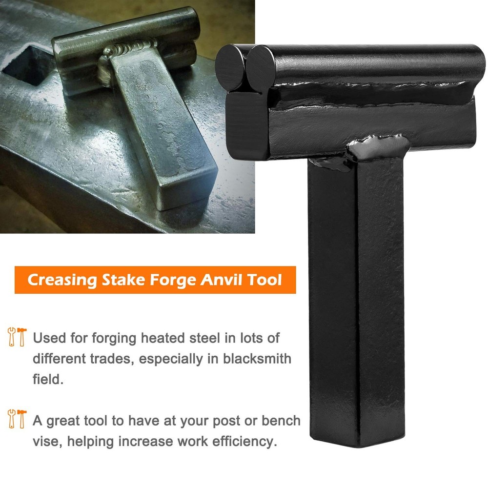 Blacksmith Anvil Forge Hardy Tool 3/4" Hot Cut Creasing Stake Spring Fuller Tool