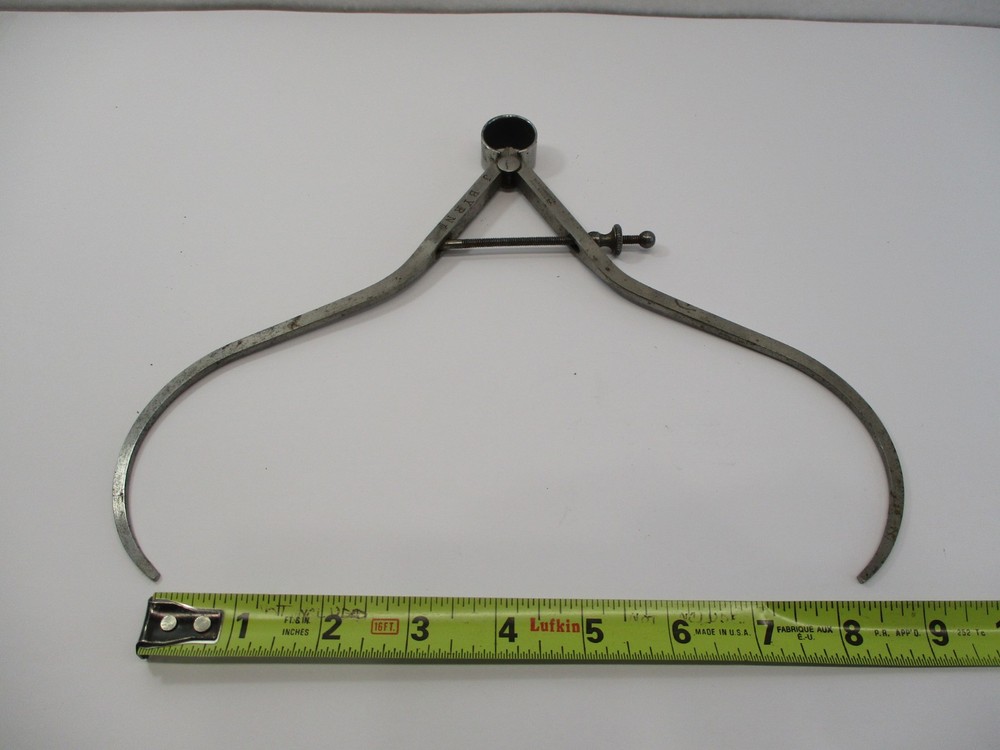 9" STARRETT OD Groove Caliper Spring Compass Opens 8" Classic Style in EC
