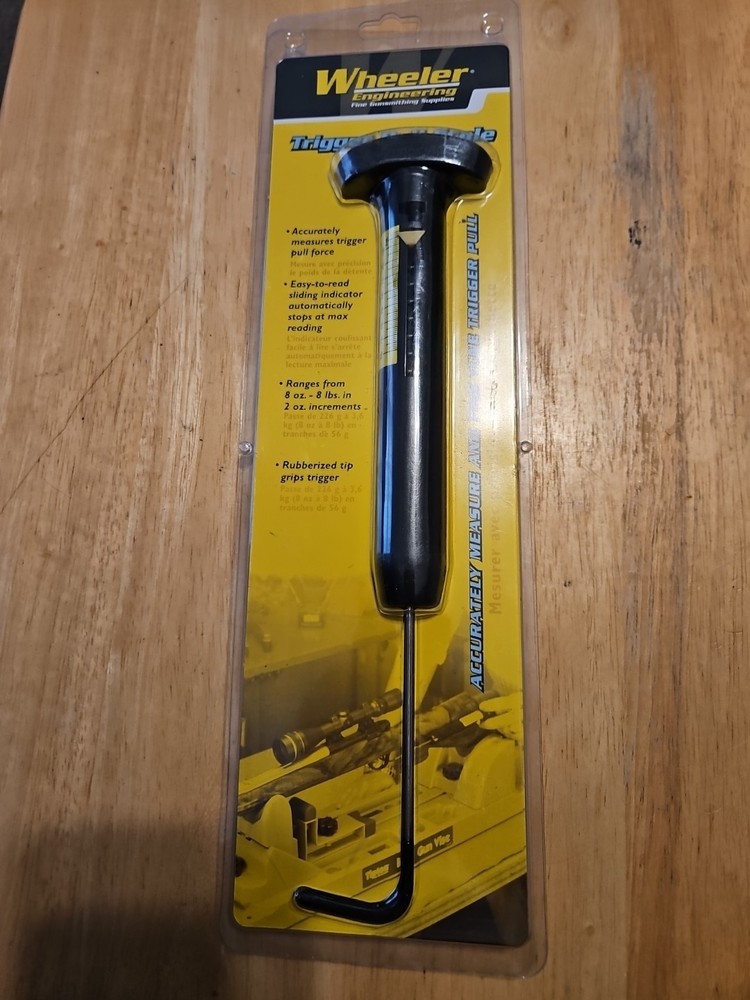 Wheeler Manual Trigger Pull Scale with 8oz to 8lb Value Range for Gunsmithing