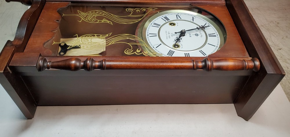 Polaris 31 Day Wall Pendulum Clock - Working - Cabinets needs work