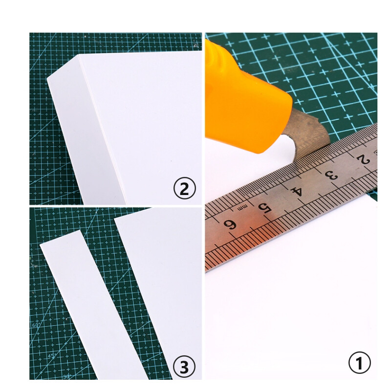 ABS Styrene Plastic Tube Strip Round/Square/Angle Rod Sheet Building Model DIY