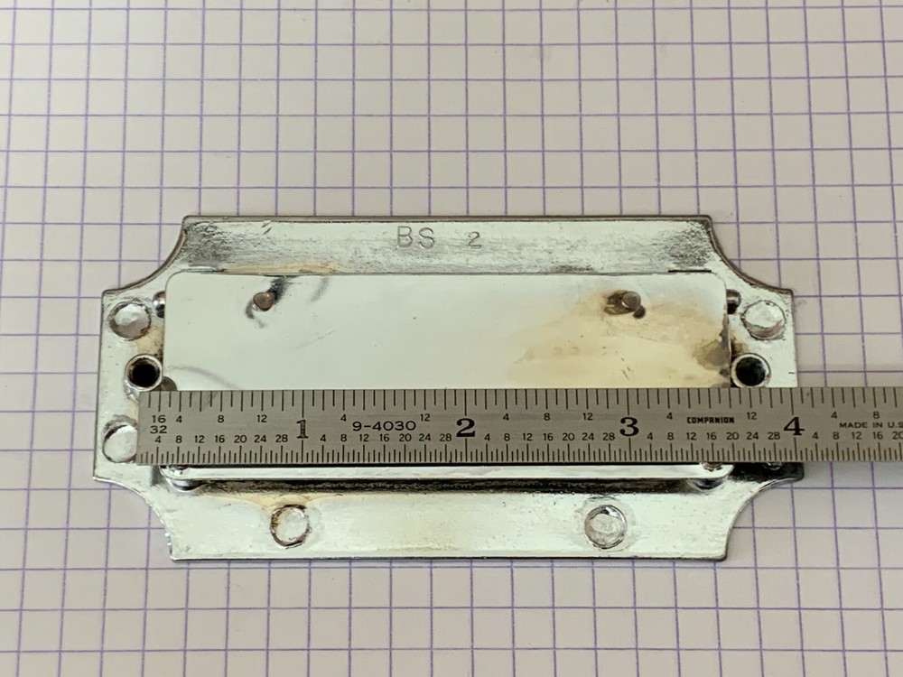 Original Chrome Dixie Campaigner Drawer Pull Handle BS1 19345