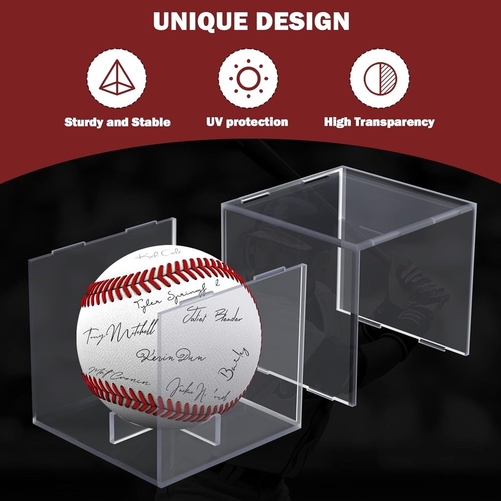 Leffis Baseball Display Case, Holder 1P Clear