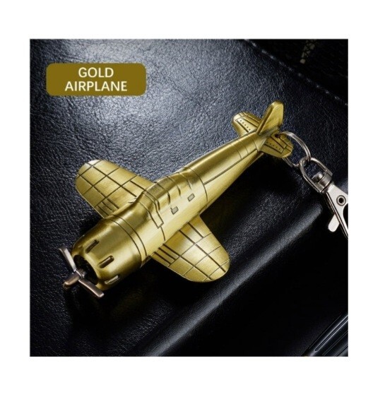 Metal Matchstick Keychain Ring Reusable Lighter Flint Fire Match Starter