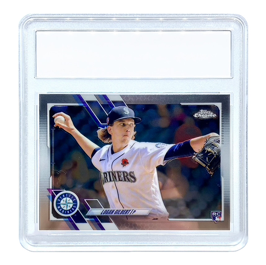 Empty Horizontal Card Slab for Trading & Sports Cards - Snap Shut Closure