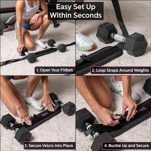 Exercise Hip Thrust Belt - Glute Trainer for Home Workouts with Extra Padding