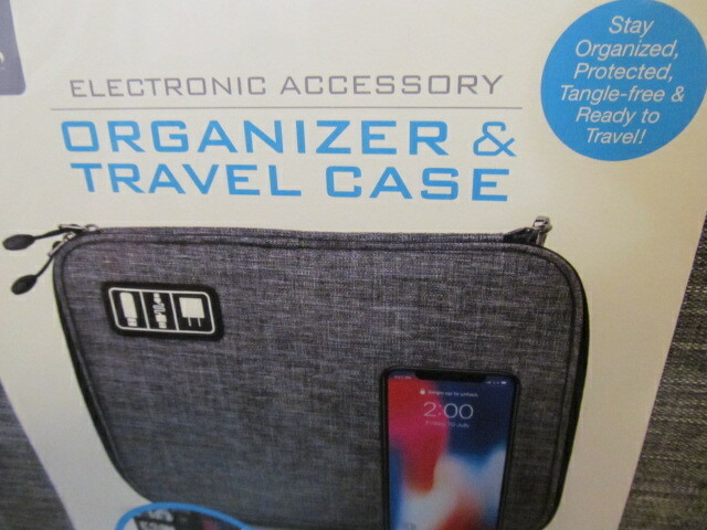 iLive Electronic Accessory Organizer & Travel Case, Gray IACK350G