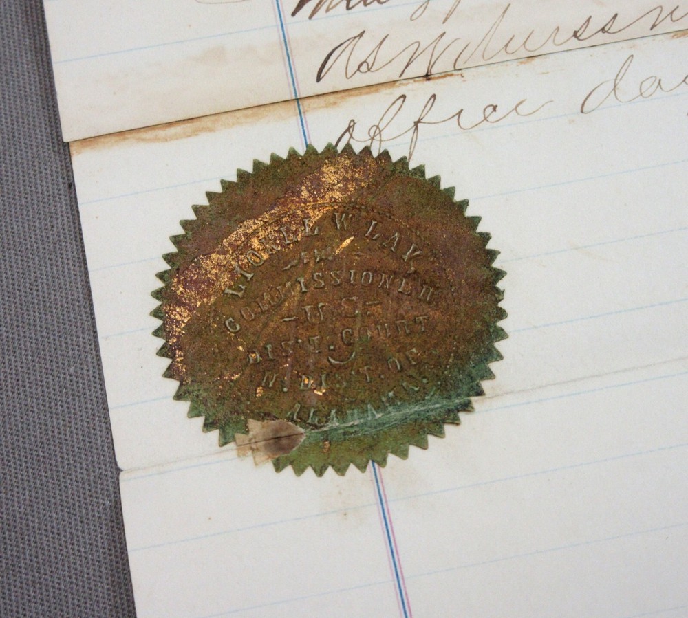 1871 Affidavit Concerning a Check From Paymaster Never Received - Madison, AL.