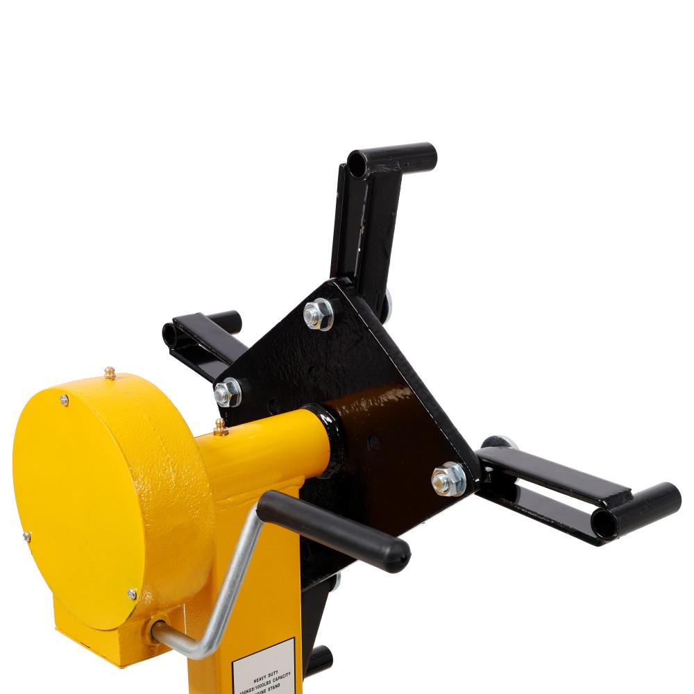 1000lbs Folding Engine Stand, Geared Rotating Head 360° Adjustable Mounting Head