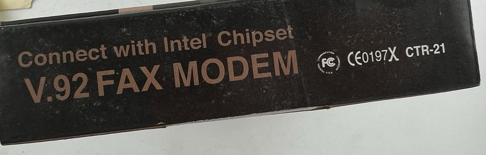 Intel Chipset Data/Fax Modem CTR21 56K V.92 H.234 Windows 95 98 NT 2000 ME XP