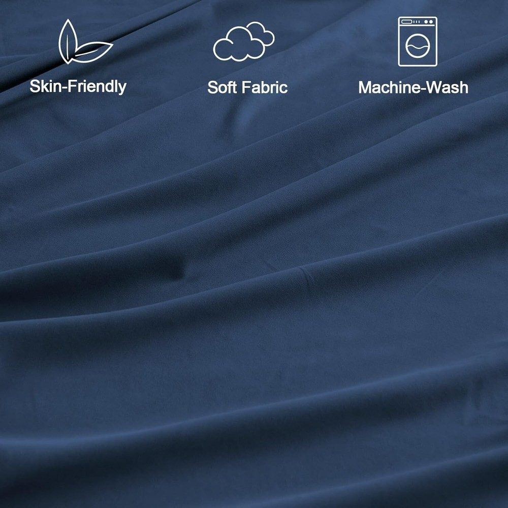 Sleeper Sofa Queen Sheets Set 4 Piece Extra Soft Bed Sheets Set 8" Deep Pocket