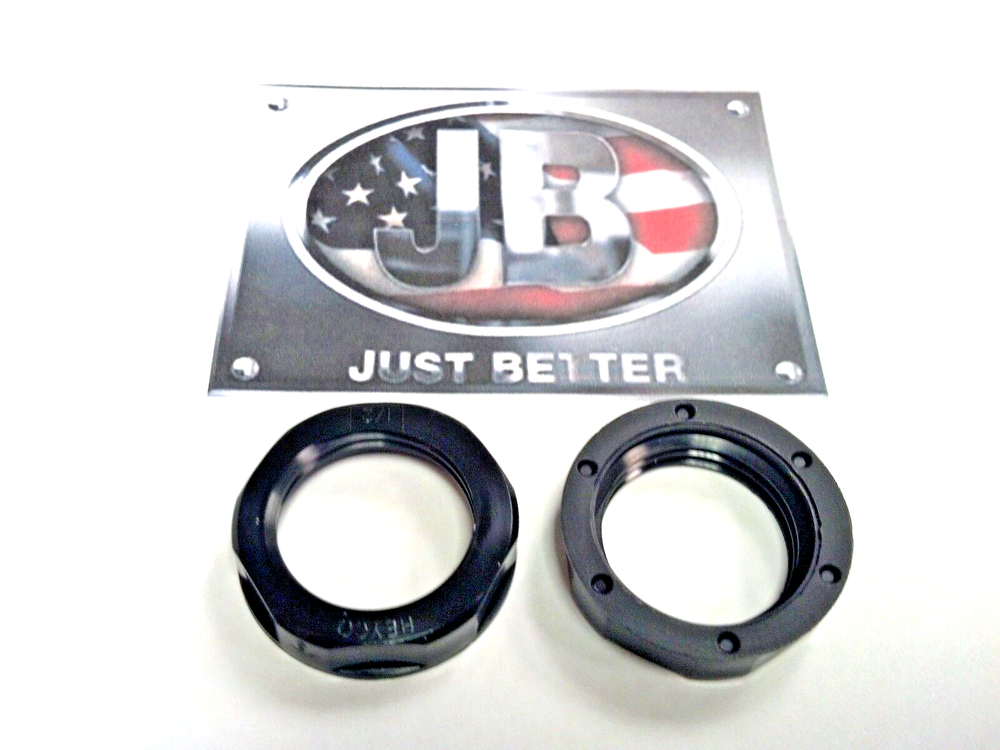 JB Vacuum Pump, HANDLE END BUSHING, SCREW ON LOCK NUT, FOR 1/2" NPT HANDLES