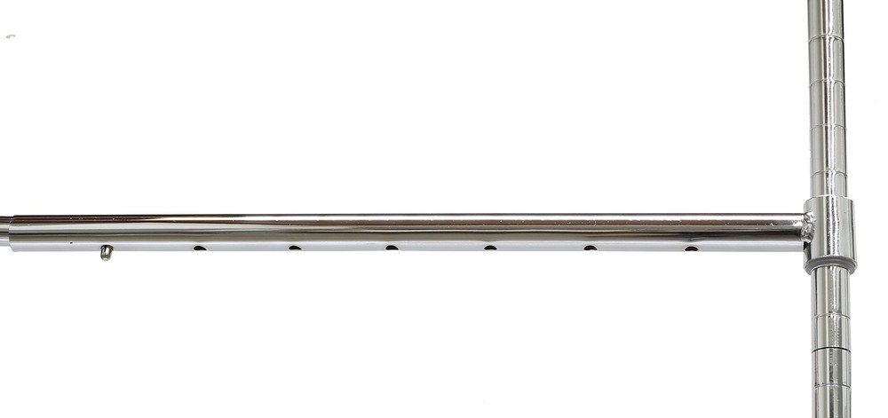 Re Adjustable Closet Hanging Rod Chrome 2 Pack