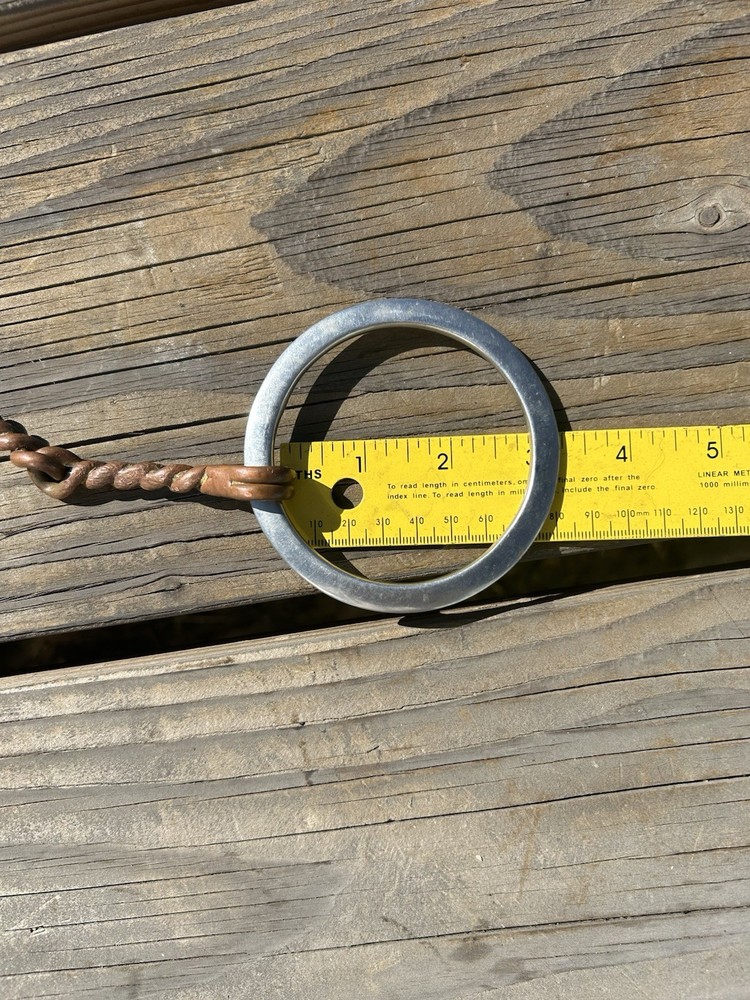 Used 5 Inch Copper Twisted Wire Loose Ring Snaffle Bit