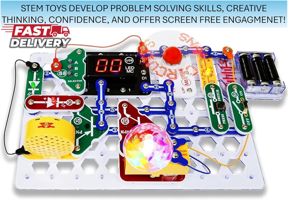 Snap Circuits “Arcade”, Electronics Exploration Kit, Stem Activities for Ages 8+
