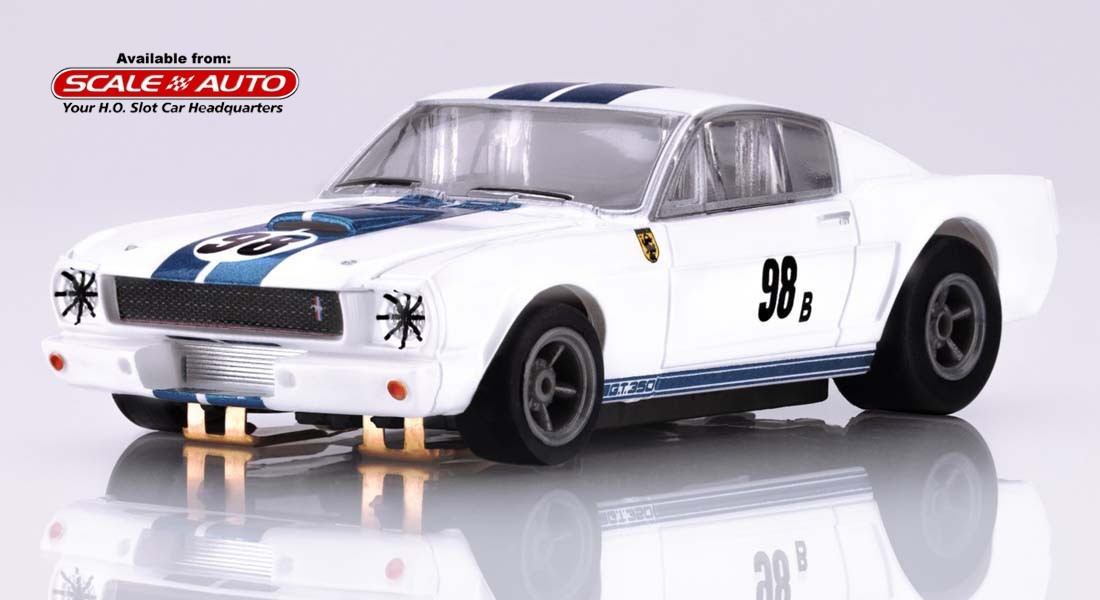 AFX Mega G+ Ken Miles Shelby GT350R Mustang B Production #98 HO Slot Car #22125