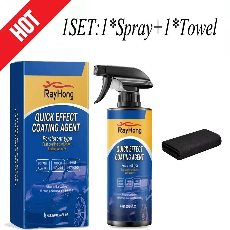 Car Coating Spray,Quick Effect Coating Agent,Car Scratch Wax Polish Spray Liquid