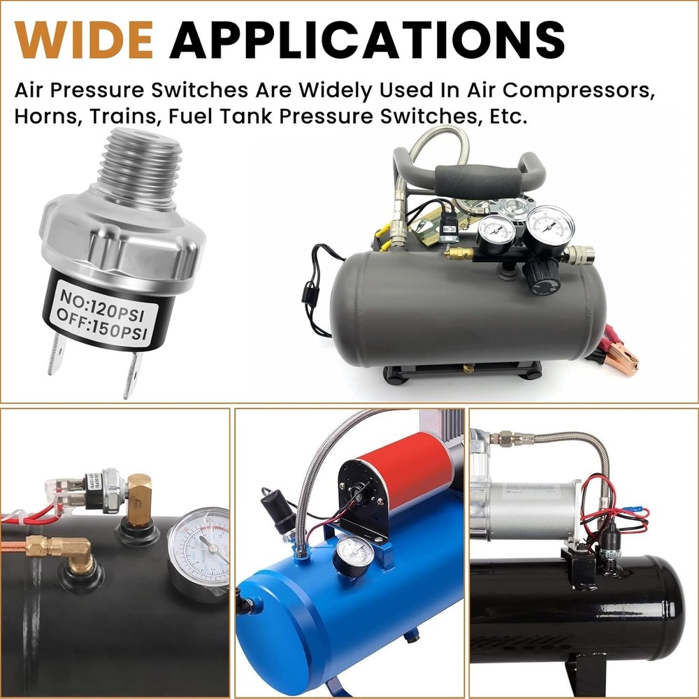 120-150 PSI DC Air Compressor Controller for Train Horns & Industrial Systems