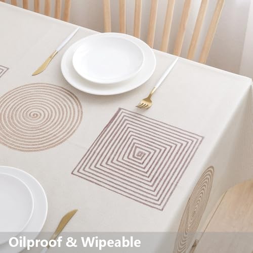 Heavy Duty Vinyl Table Cloth Plastic Table 72" x 54" (Rectangular) Geometry