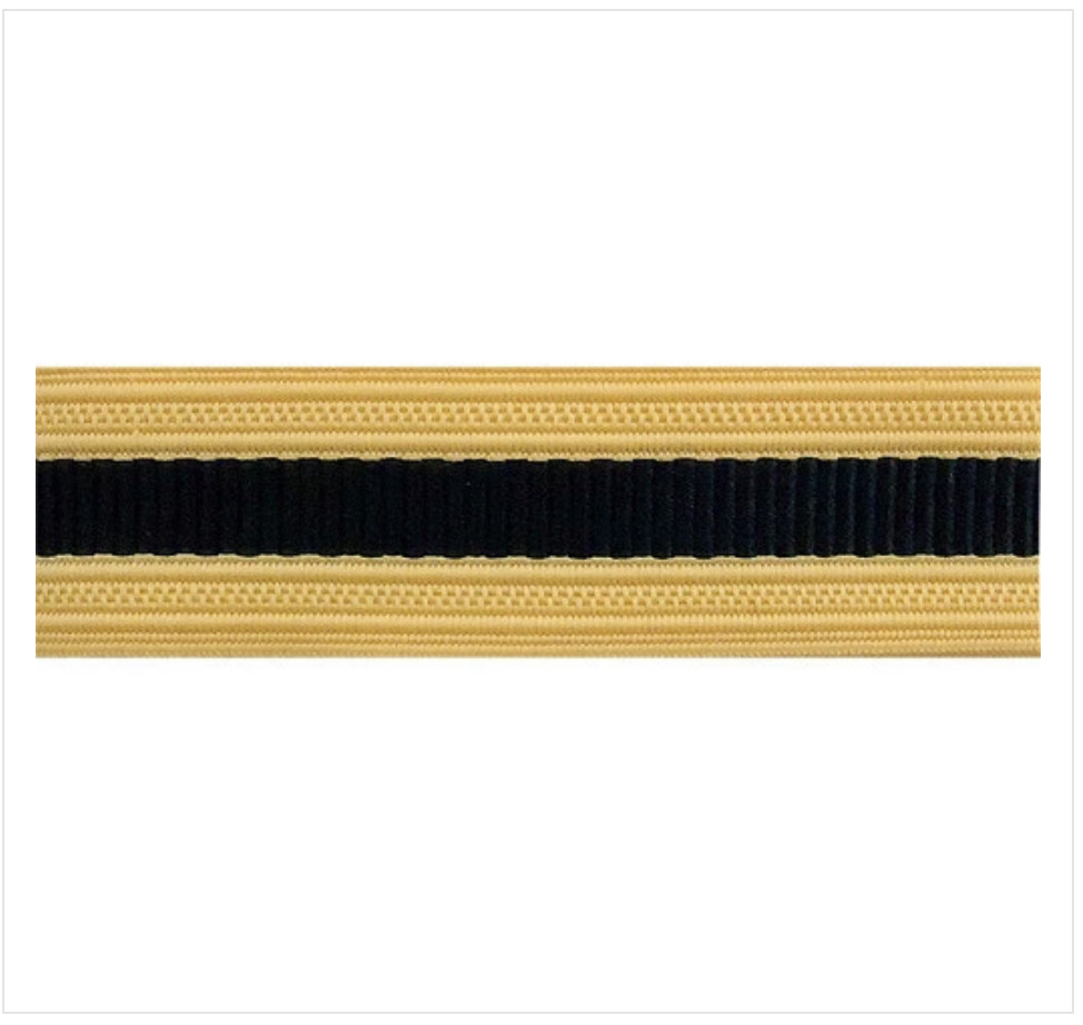GENUINE U.S. ARMY SLEEVE BRAID: CHAPLAIN - BLACK