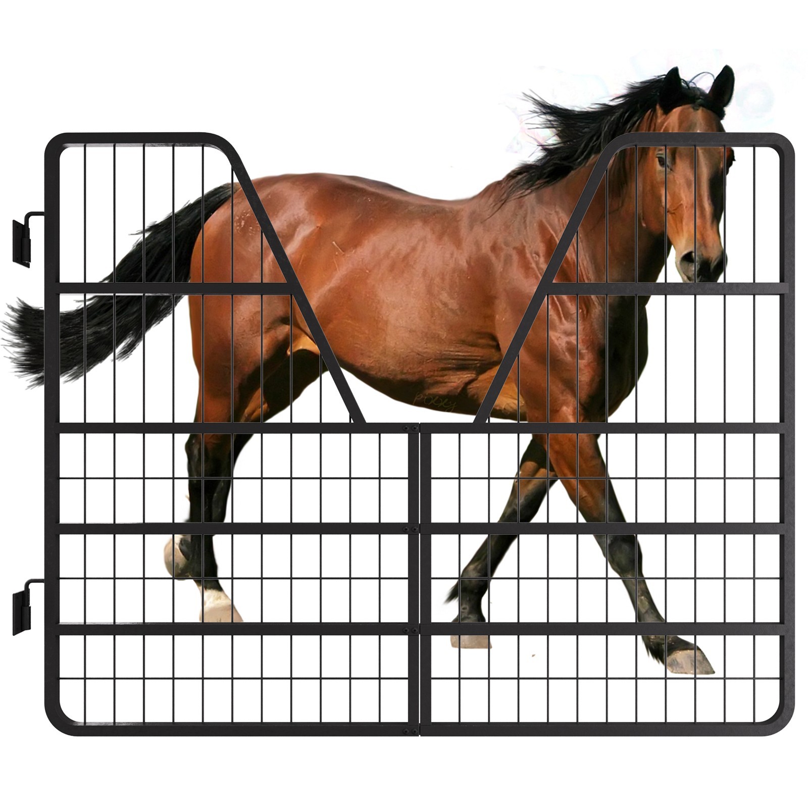 Heavy Duty Horse Stall Gate 48"X 32" Stall Guards for Horses Thickness Frame NEW