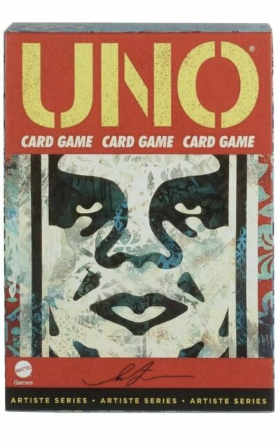 Obey Uno Playing Cards Deck Shepard Fairey Artiste Series - Free Shipping