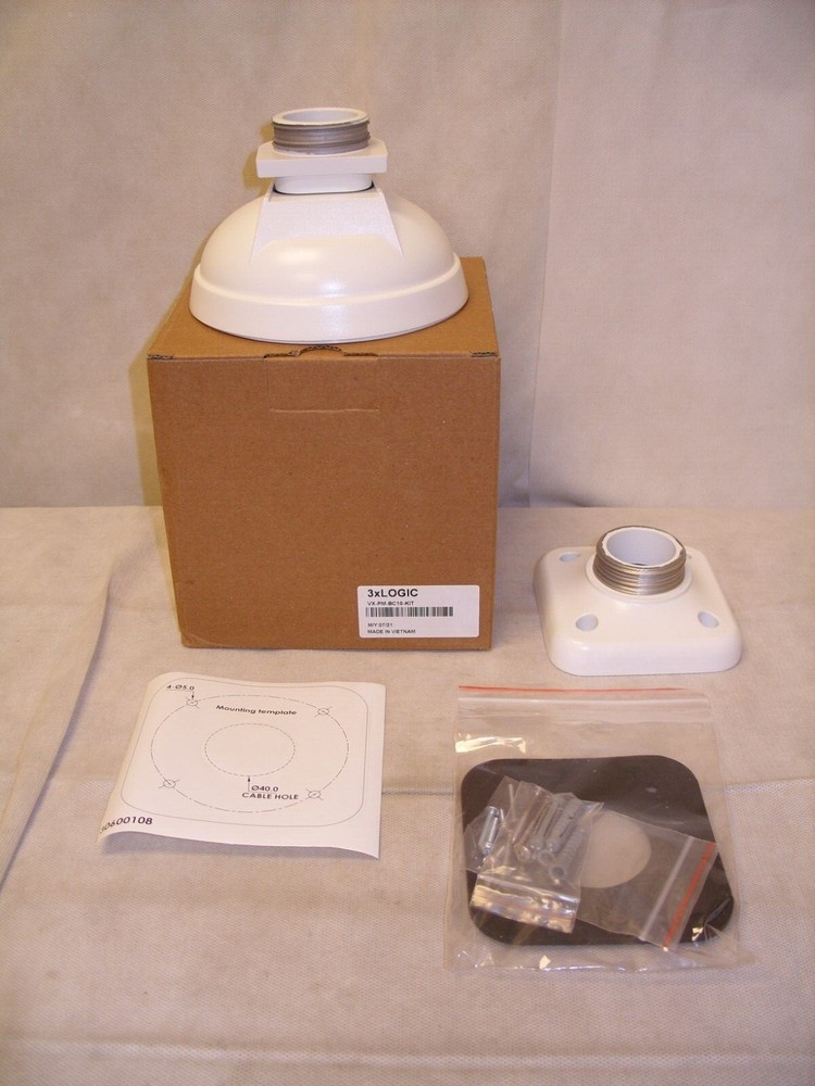 3XLOGIC - VISIX Pendant Mount Surveillance Camera Bracket Kit VX-PM-BC10-KIT