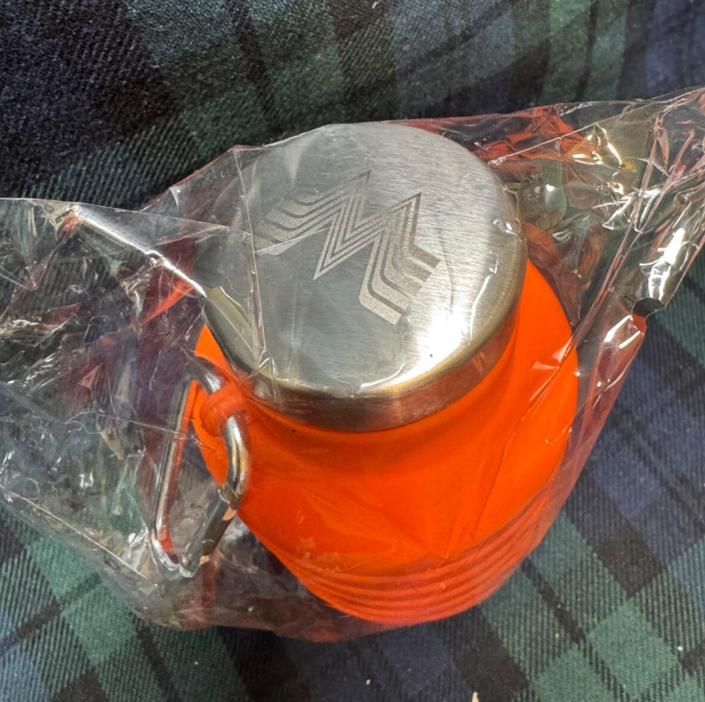 Portable Silicone Foldable Water Bottle 500ml Orange