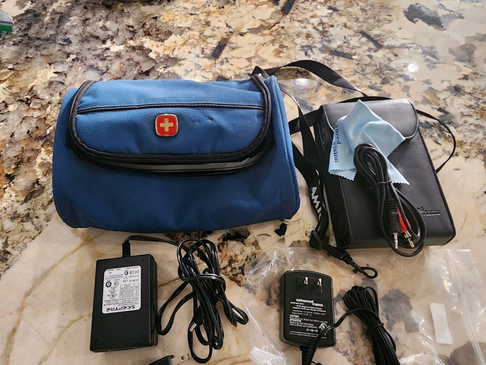 Enhanced Vision Amigo AMG-A Portable Video Magnifier Low Vision Bundle
