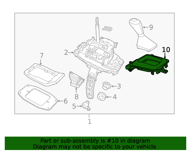 Genuine GM Shift Panel 92292422