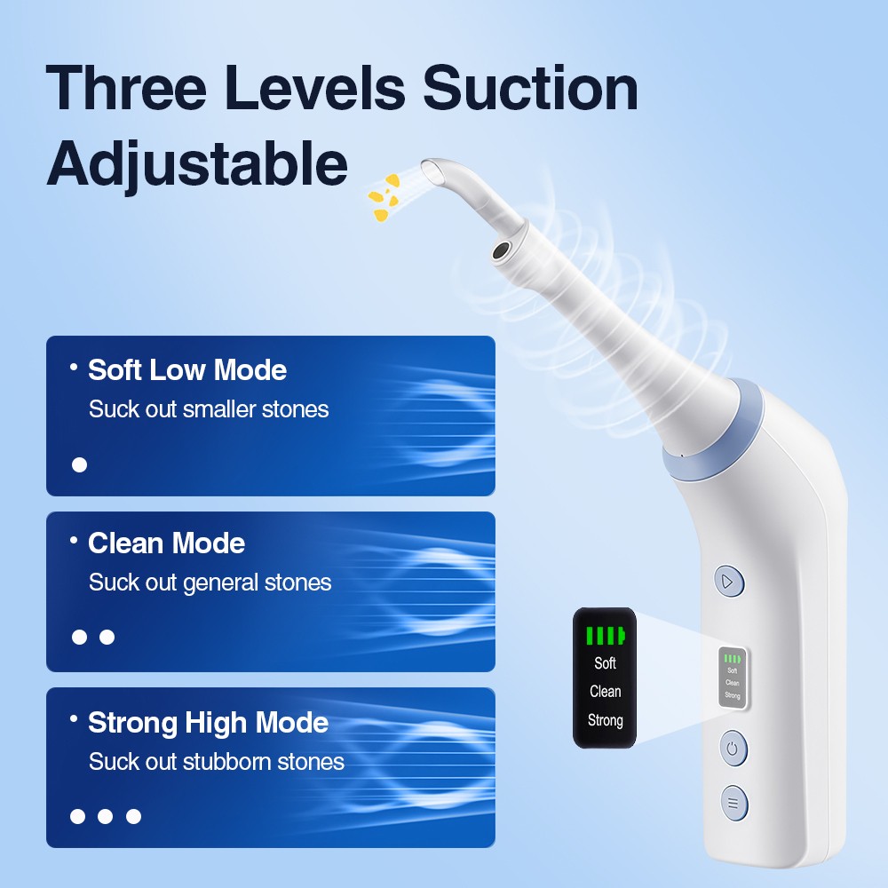 Visible Tonsil Stone Remover with HD Camera 3Heads Electronic Tonsil Cleaner Kit