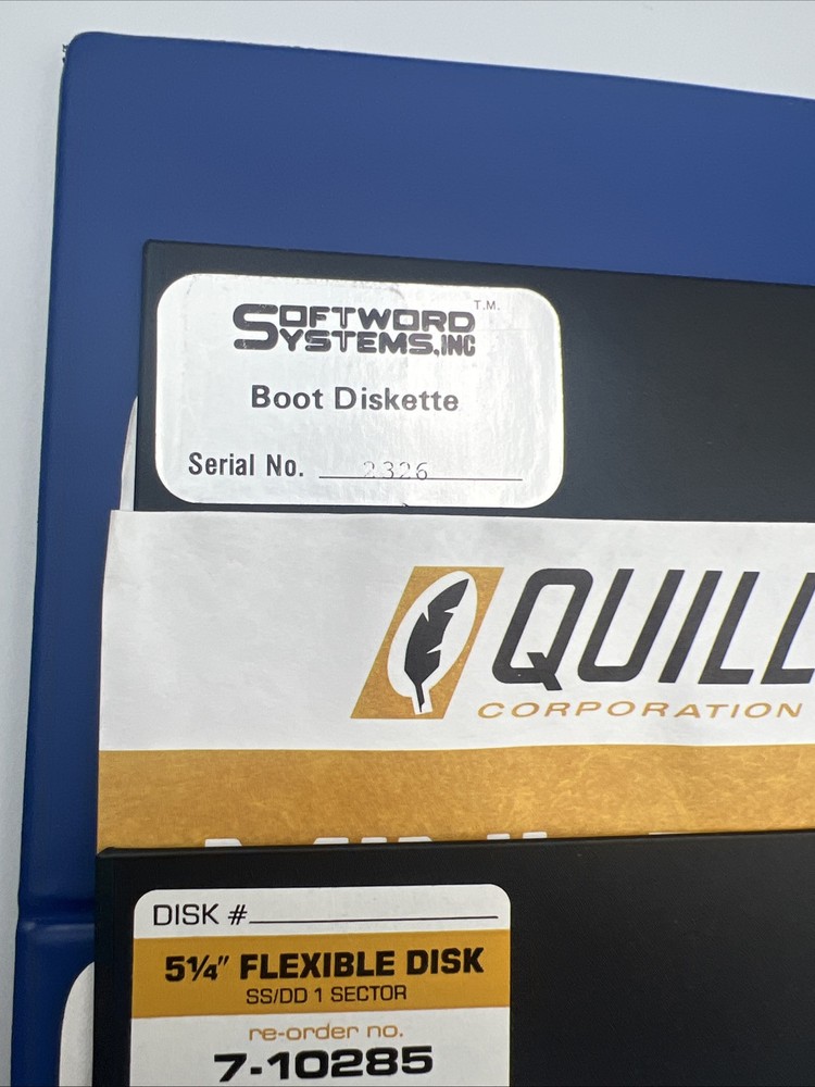 1982 MultiMate Pro Word Processor for IBM PC Manual +5 floppy disks, Good Cond!