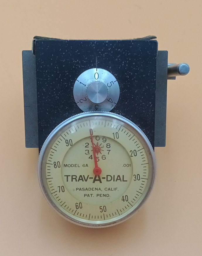 Model 6A Trav-A-Dial Travel Indicator with Quick Action Base Mount