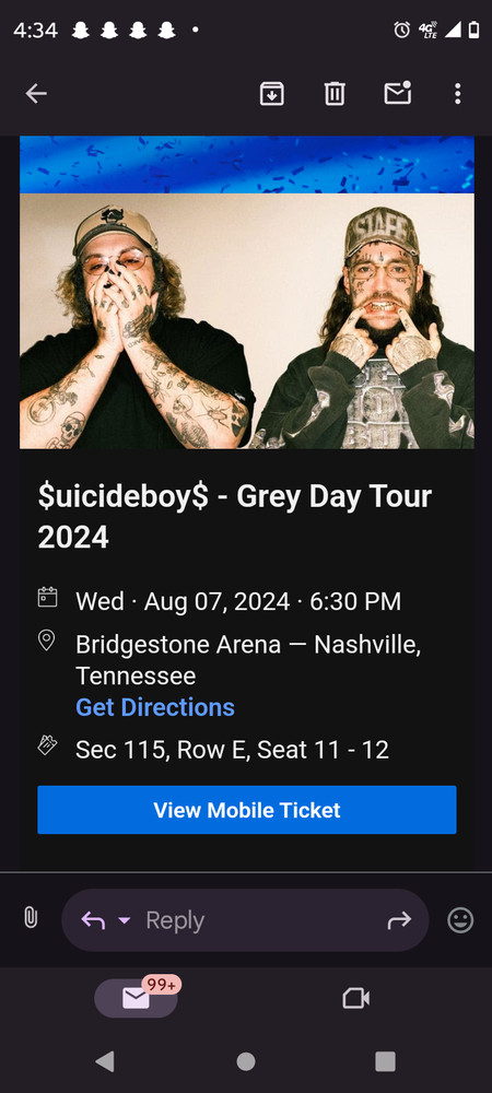 2 Nashville $uicideBoy$ Greyday tickets