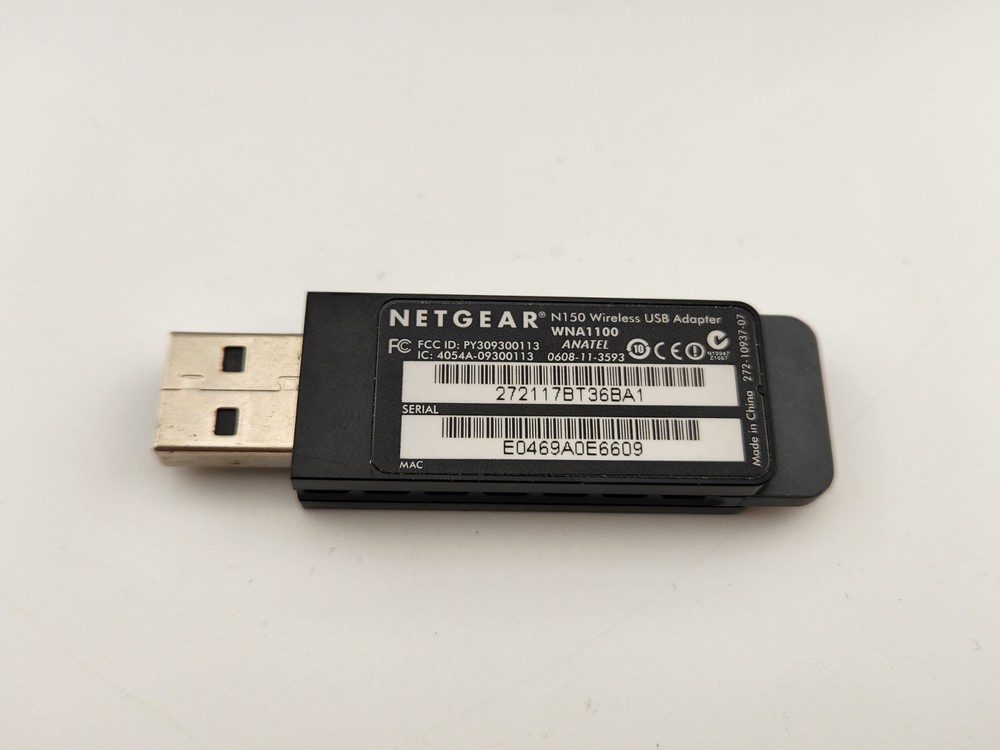 NETGEAR WNA1100 N150 Wireless USB Adapter & CD – Open Box Internet