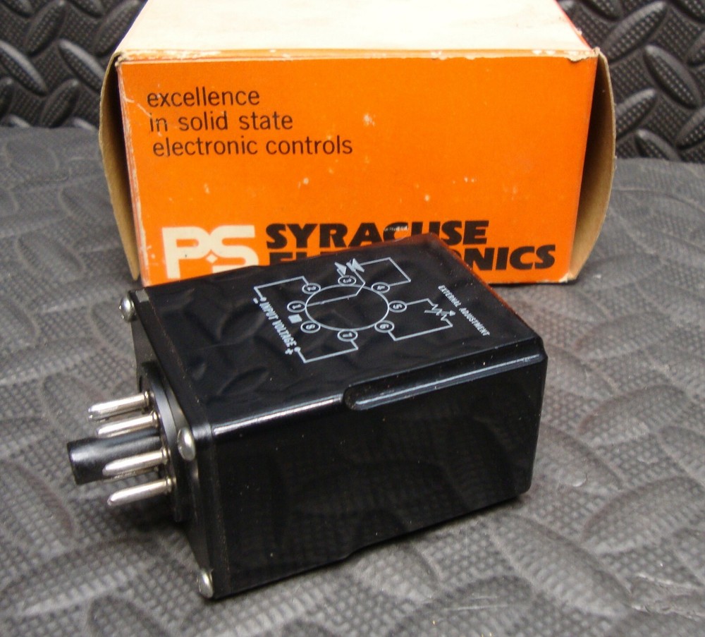 NEW PS Syracuse Electronics TE-13257 Timer Timing Relay .25-30 Seconds