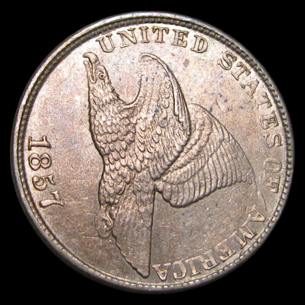 1857 Flying Eagle Cent Penny ---- Gem BU Coin ---- #PP507