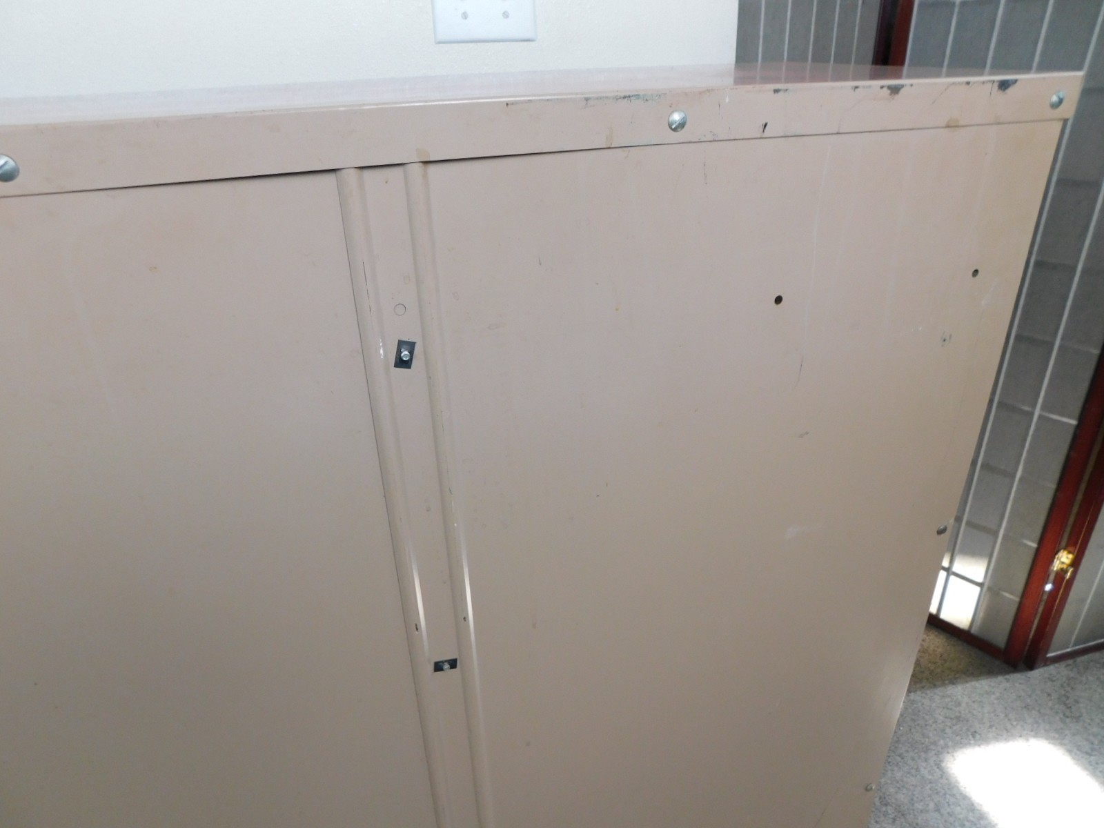 Large Steampunk Industrial Metal Adjustable Shelves Bookcase 42x36x12 VTG -SHIPS