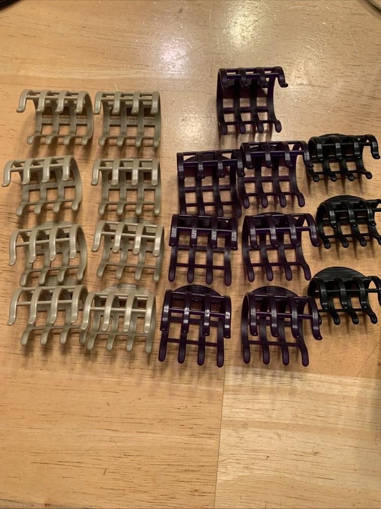Remington Protect & Shine Flocked Hot Rollers 18 Clips 19 Rollers Button Broken