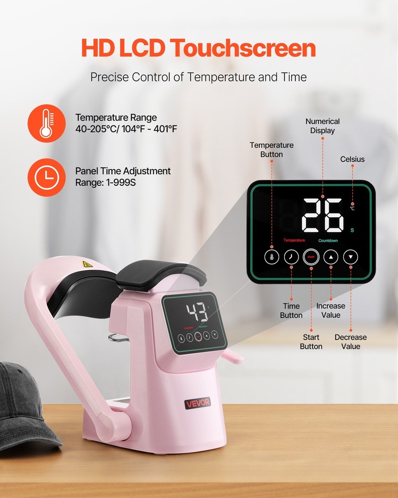 HOT/ Auto Hat Heat Press Machine,with 2pcs Interchangeable Platens,Automatic Op