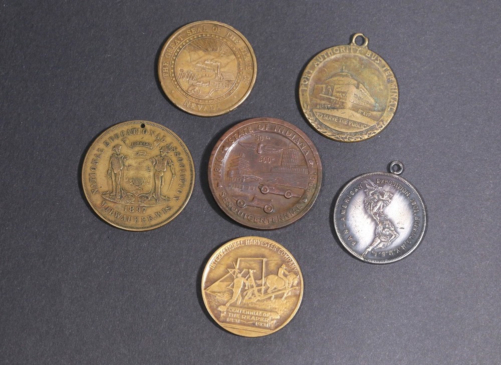 Five Historic Decorative US Tokens / Medals