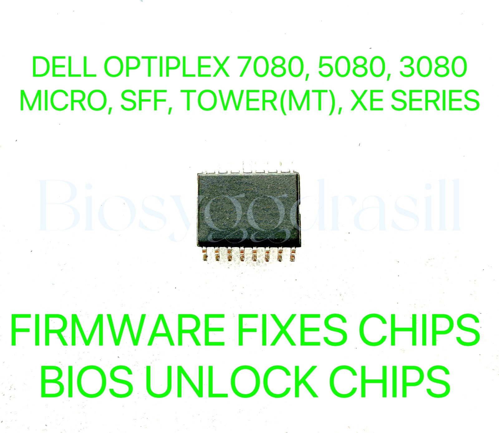 DELL OPTIPLEX 7080, 5080, 3080, MICRO, SFF, TOWER(MT), XE, NO PASSWORD BIOS CHIP