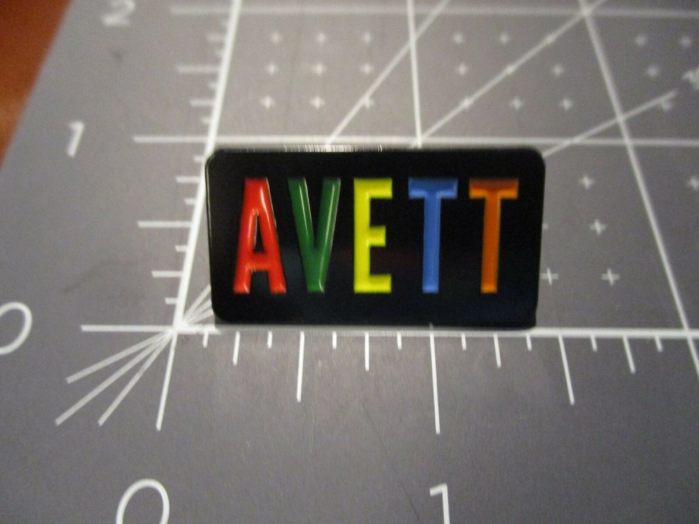 AVETT BROTHERS bros Rainbow ENAMEL PIN lapel poster art M