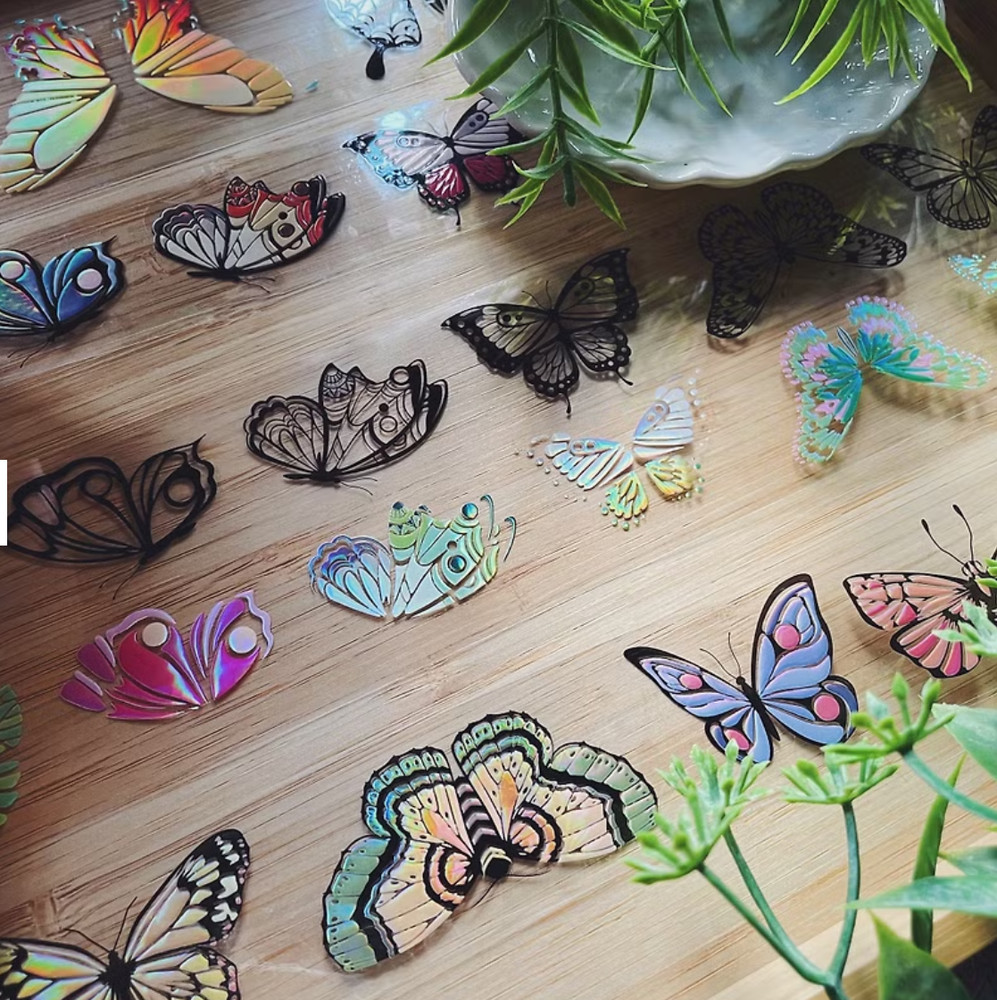 Butterfly Color Glossy PET Tape SAMPLE LOOP