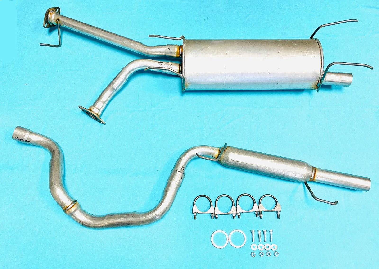 Fits: Resonator & Muffler For 2001 To 2007 Toyota Sequoia 4.7L