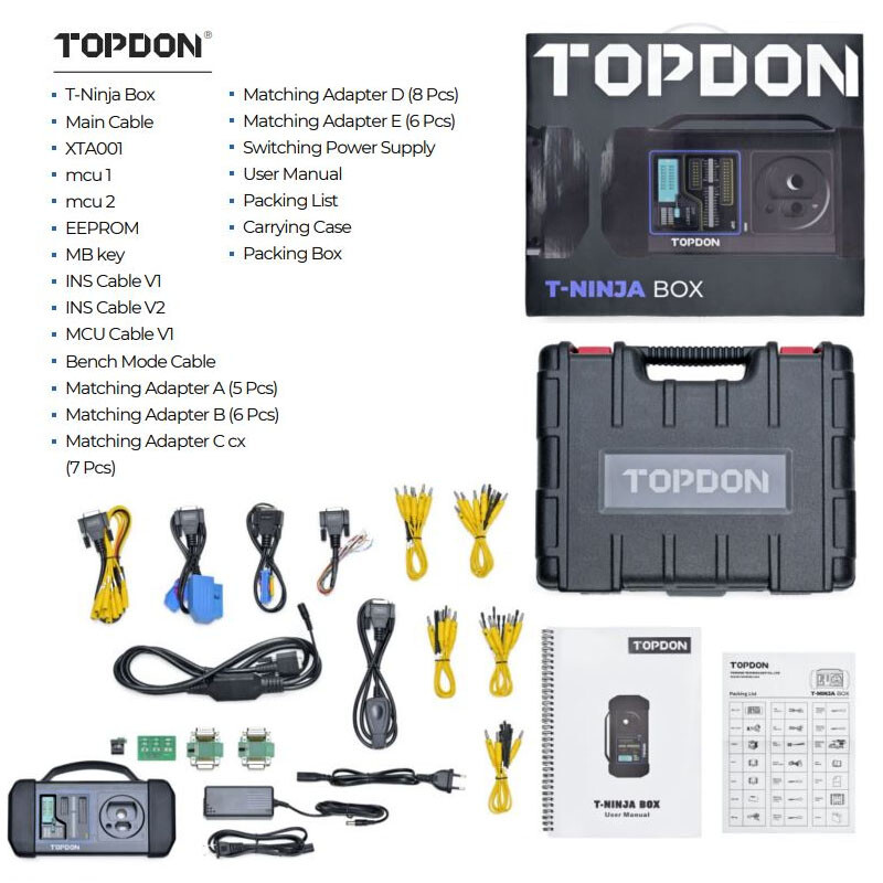 USA TOPDON T-Ninja Box Professional Car Diagnostic Scanner Key Coding Programmer