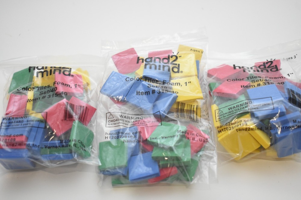 New Hand 2 Mind foam blocks and extras math learning home or classroom set